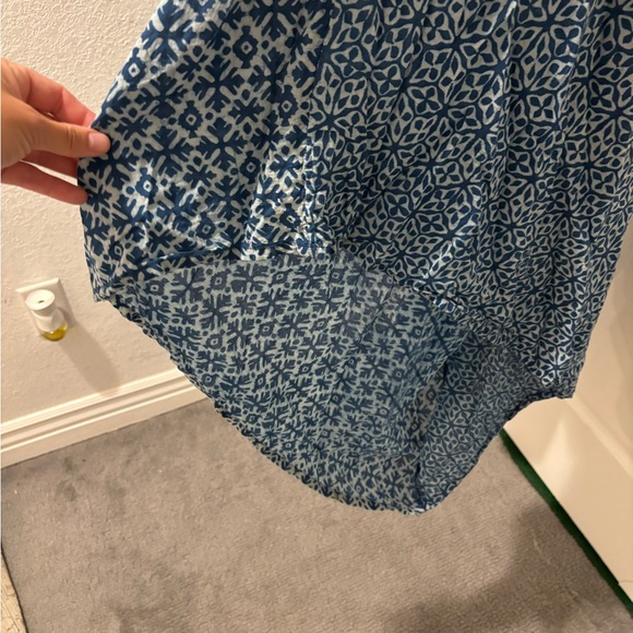 Blue and White Patterned Maxi jumper - Picture 5 of 5